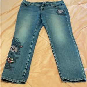 St. John’s Bay Embroidered Skinny Jeans